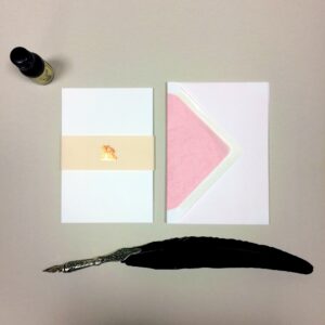 Plain Cards with Pink Lined Envelopes